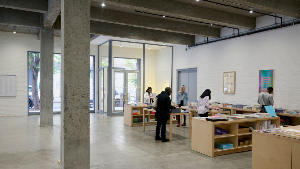 Interior photo of Dia Chelsea bookstore by Jason Schmidt.