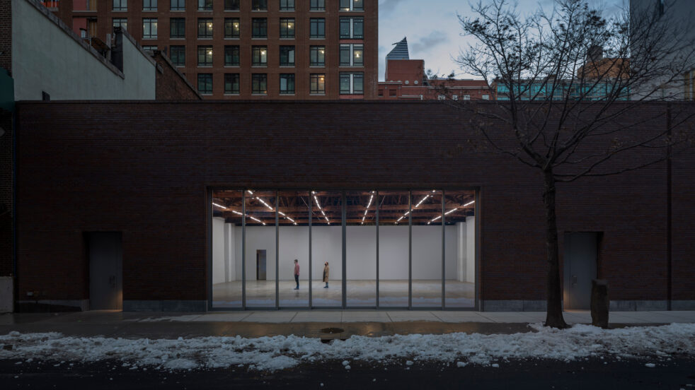 Exterior photo of Dia Chelsea at night by Elizabeth Felicella.