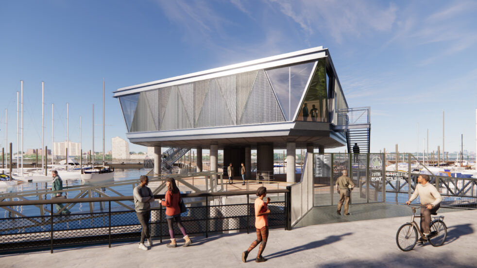 Rendering of dockhouse