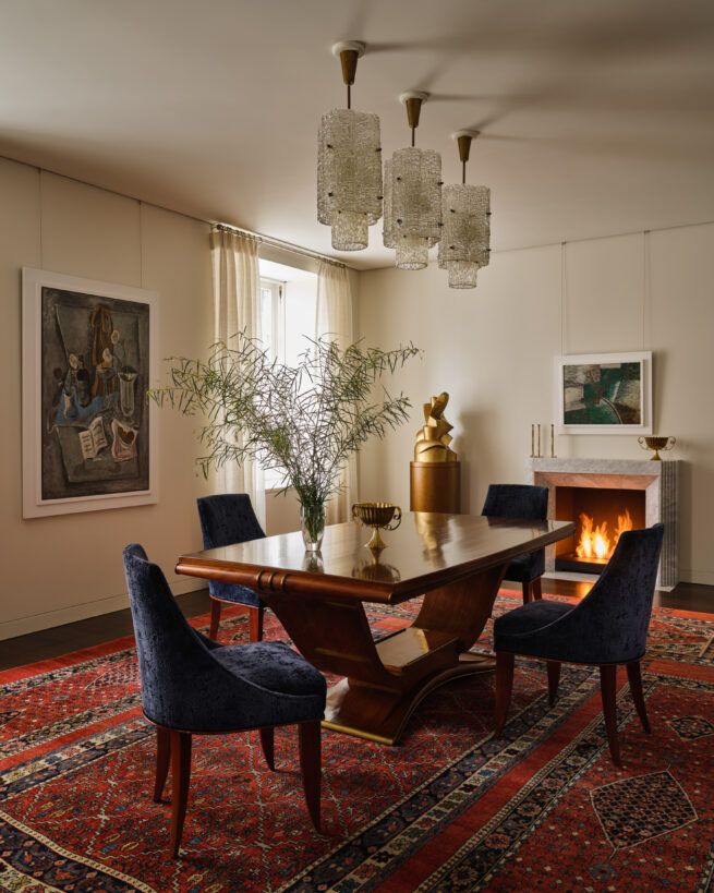 Dining room interior. Copyright Frank Frances.