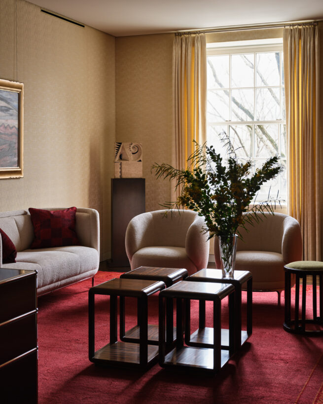 Sitting room interior. Copyright Frank Frances.