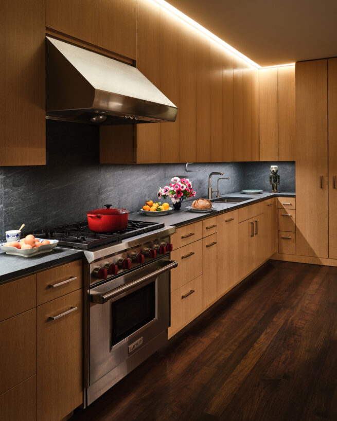 Kitchen interior. Copyright Frank Frances.